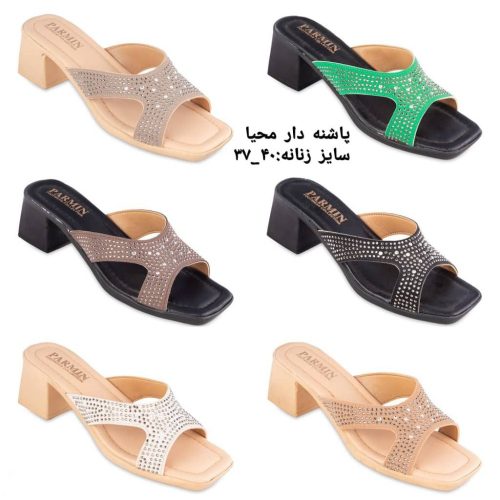 فروش عمده صندل زنانه پاشنه دار مدل محیا کد 131787