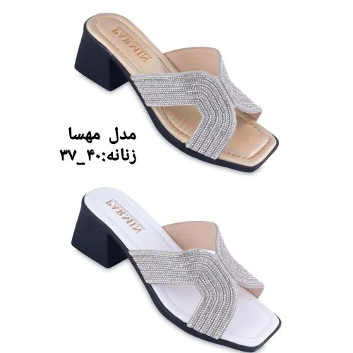 فروش عمده صندل زنانه پاشنه دار مدل مهسا کد 131796