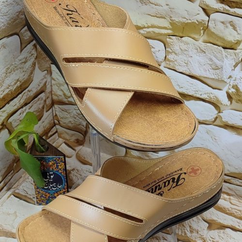 صندل زنانه مدل عسلی کد 133501 - خرید صندل زنانه عمده