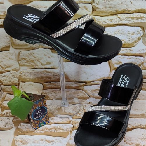 صندل زنانه مدل رها نگینی کد 133502 - خرید صندل زنانه عمده