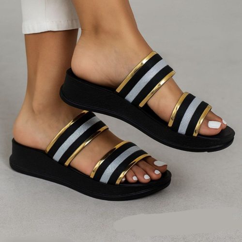 صندل زنانه مدل ساناز نگین دار کد 133514 - خرید صندل زنانه عمده