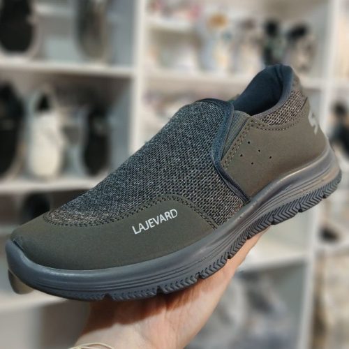 کفش اسکیچرز مردانه طوسی تیره کد 133518 - خرید کفش اسپرت مردانه عمده