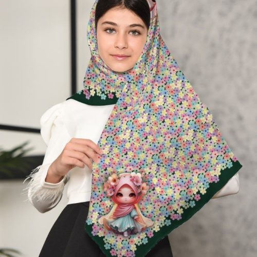 روسری حجابی دخترانه قواره ۱۰۰ جین ۱۰تایی کد 139141 - خرید روسری دخترانه عمده