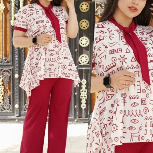 تونیک شلوار کد 133601 - خرید ست تونیک شلوار زنانه عمده