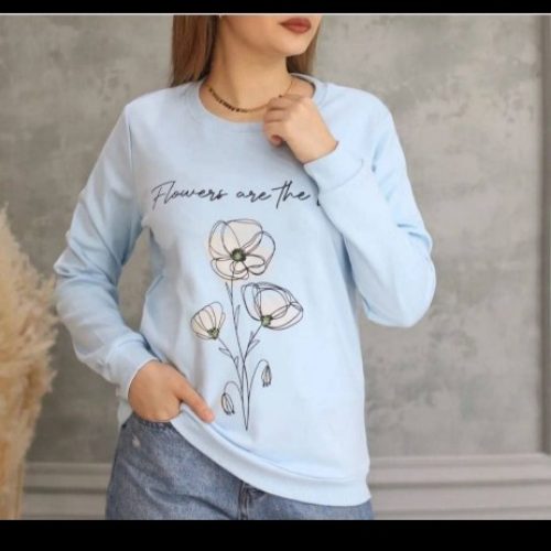 بلوز طرح گل کد 133634 - خرید بلوز تک زنانه عمده