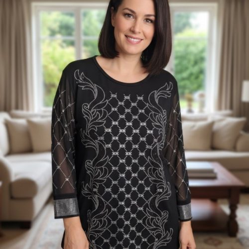 بلوز نگین دار زانارا ترکیه کد 134357 - خرید بلوز تک زنانه عمده