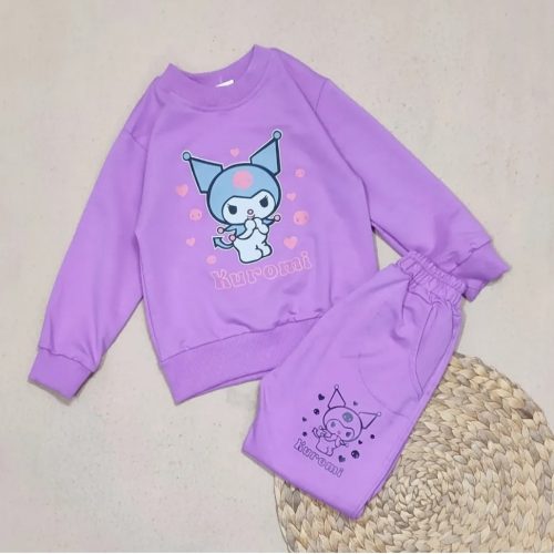 ست بلوز شلوار کرومی کد 134459 - خرید ست بلوز شلوار دخترانه عمده