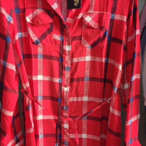 شومیز مانتو نخ تایلندی کد 135685 - خرید مانتو زنانه عمده