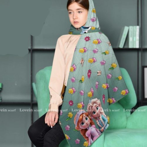 روسری نخی دخترانه سایز ۸۵ عمده