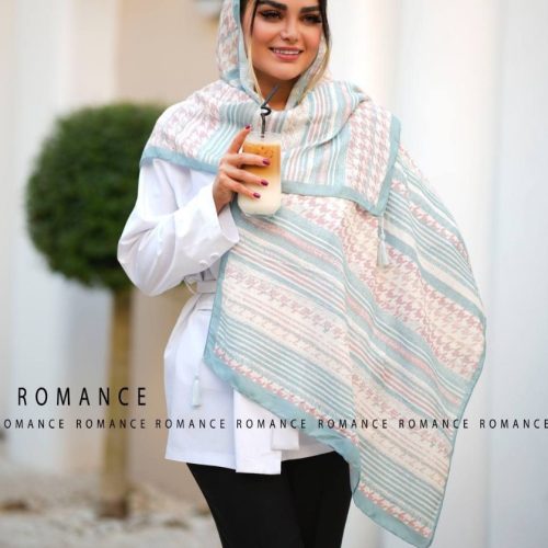 شال نخی زنانه چاپی عمده