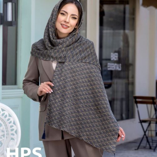 فروش عمده شال کریشه چاپی زنانه برند hps - شال و روسری زنانه عمده