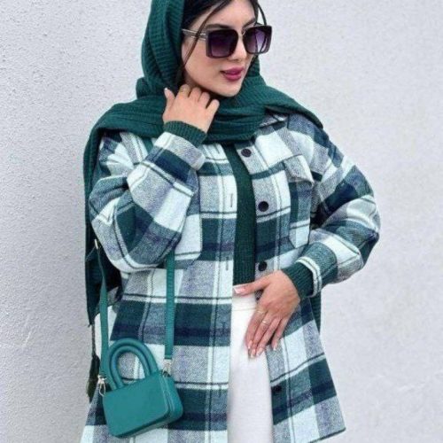 خرید عمده 🔥مانتو چهارخونه پشمی ضخیم وارداتی🔥