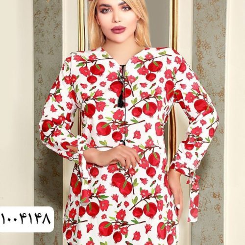 خرید عمده شومیز یقه وی منگوله دار مخمل خارجی