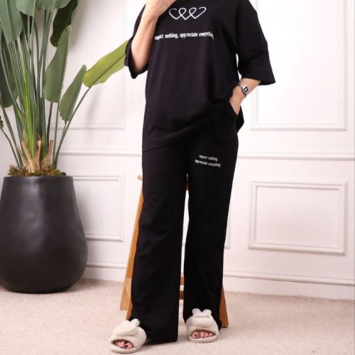 خرید عمده ست تیشرت شلوار دورس بهاره - ست تیشرت شلوار زنانه عمده