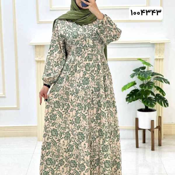 خرید عمده مانتو ساحلی یقه بنددار بوگاتی - ساحلی زنانه عمده