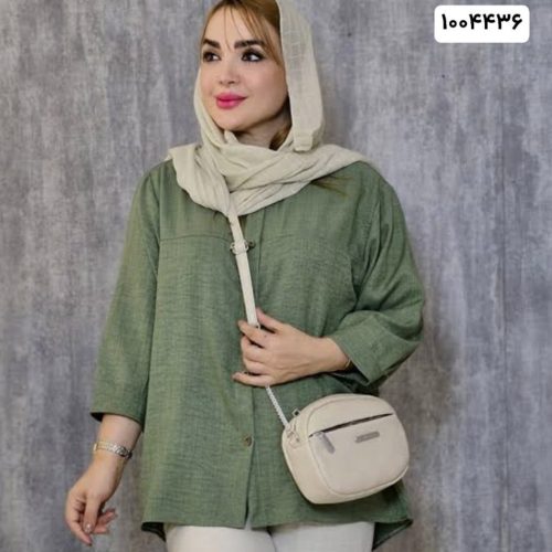 خرید عمده شومیز آستین گتدار شانتون - شومیز زنانه عمده
