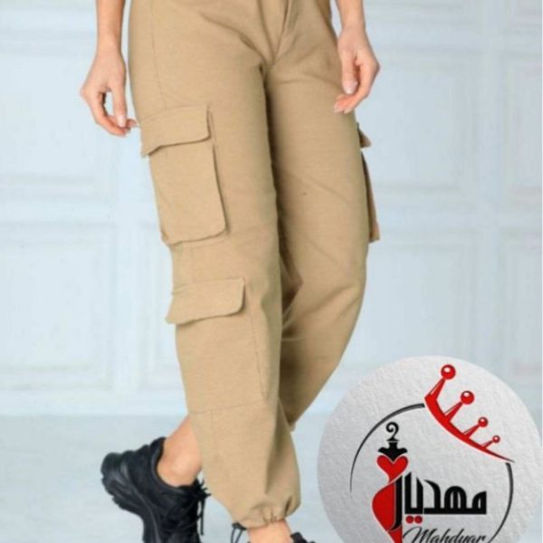 خرید عمده شلوار کارگو زنانه بنگال کرم
