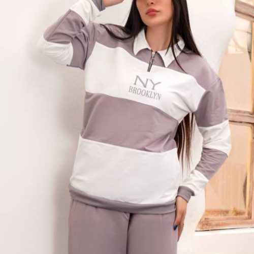 فروش عمده ست بلوز شلوار نیم زیپ NY کد 133126