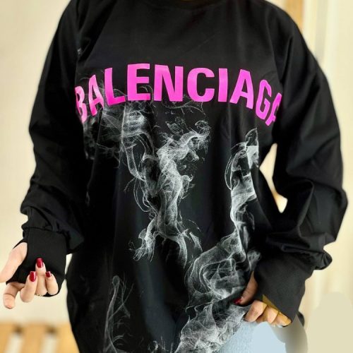 بلوز لانگ آستین فینگر دود کد 133884 - خرید بلوز تک زنانه عمده