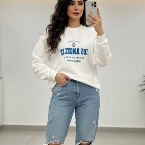 دورس چاپ دار کد 134635 - خرید بلوز تک زنانه عمده