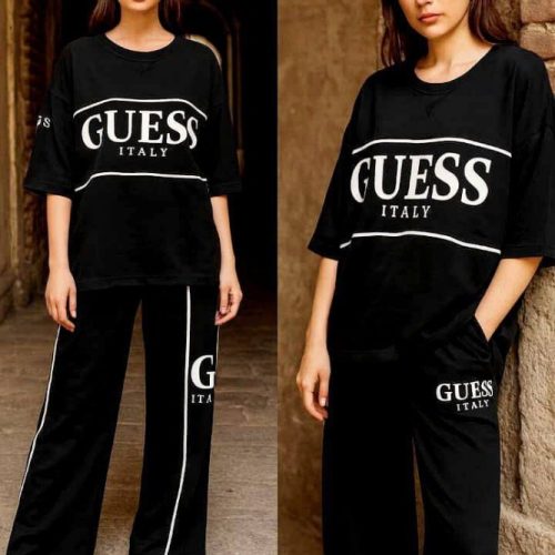 ست تیشرت و شلوار بگ کد 139968 - خرید ست تیشرت شلوار زنانه عمده