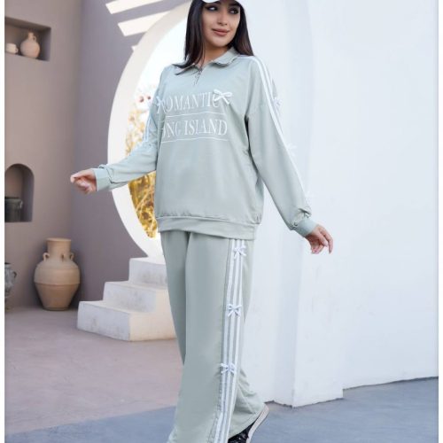 ست دورس شلوار پاپیون کد 141375 - خرید ست بلوز شلوار زنانه عمده