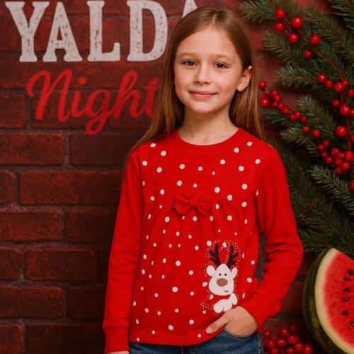 بلوز تک یلدایی # کد 138125 - خرید بلوز تک دخترانه عمده