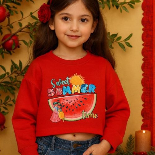 کراپ تک یلدایی # کد 138927 - خرید بلوز تک دخترانه عمده