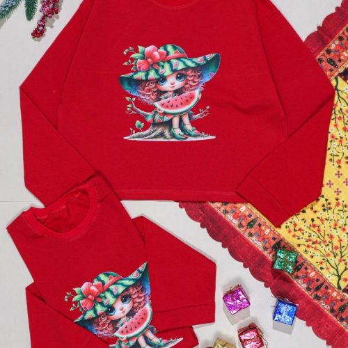 کراپ تک یلدایی # کد 138931 - خرید بلوز تک دخترانه عمده