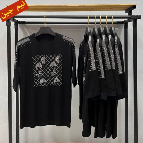 ✴️تونیک آستین سه ربع ویسکوز صددرصد فوق العاده با کیفیت✴️ کد10165 فروش عمده پوشاک
