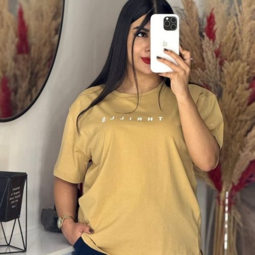 خرید عمده کراپ باکسی پنبه - تاپ و تیشرت زنانه عمده