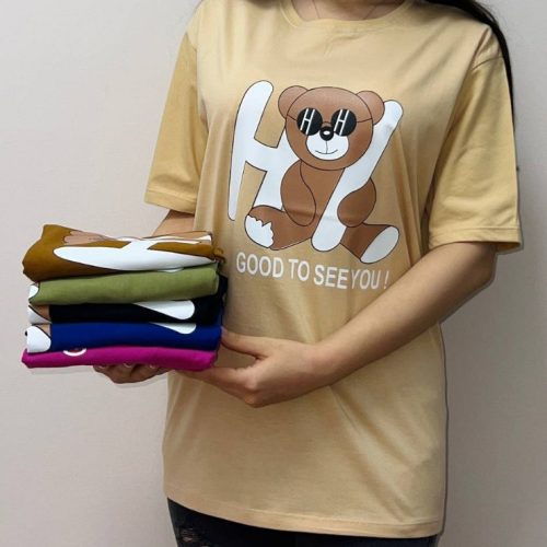 فروش عمده نیم لانگ چاپ تدی نشسته کد 132575