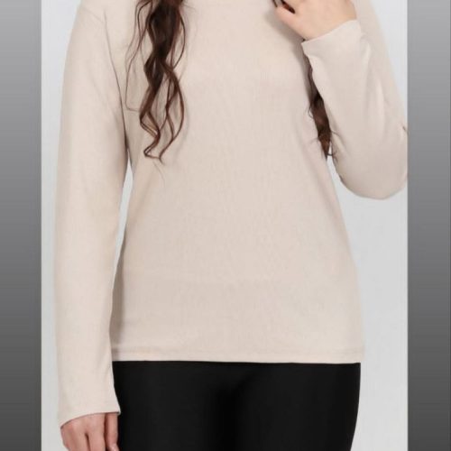 فروش عمده بلوز آستین بلند یقه گرد کد 132581