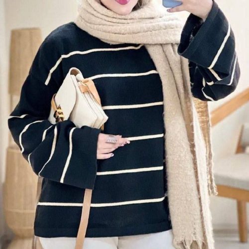 تونیک بافت پینترستی کد 133531 - خرید تونیک زنانه عمده