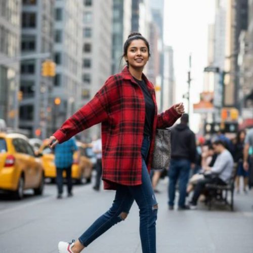 مانتو شگت چارخونه کد 133824 - خرید مانتو زنانه عمده