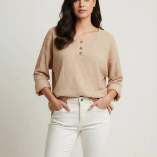 تونیک فول قواره فلورا کد 133827 - خرید تونیک زنانه عمده