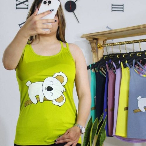 تاپ پشت حلقه کوالا کد 133924 - خرید تاپ و تیشرت زنانه عمده