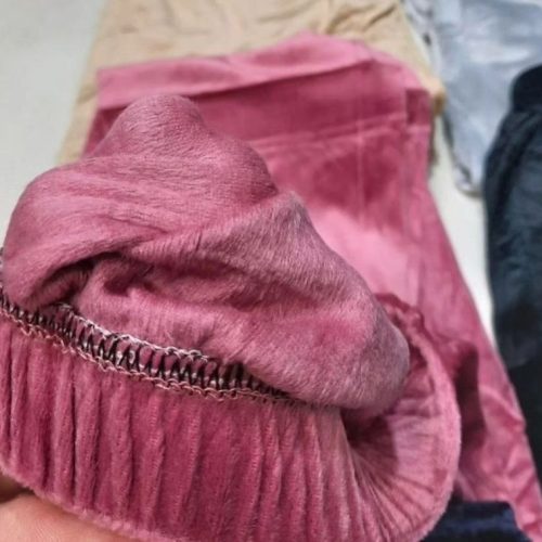 شلوار مخمل ساده تو خز کد 134992 - خرید شلوار زنانه عمده