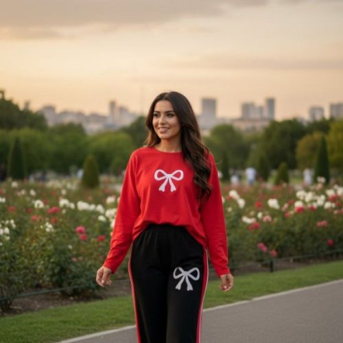 ست بلور و شلوار تو خاری کد 135274 - خرید ست بلوز شلوار زنانه عمده