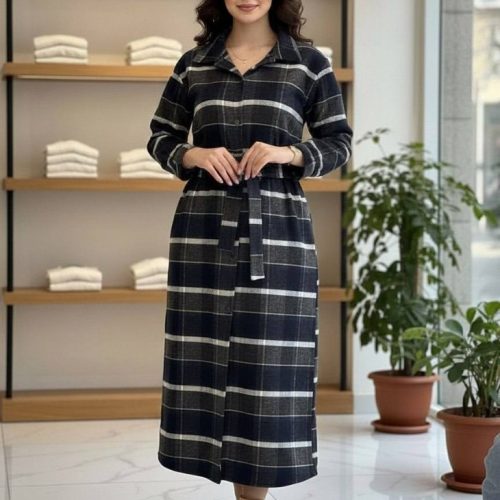 کفتان جلو دکمه کد 138613 - خرید ساحلی زنانه عمده