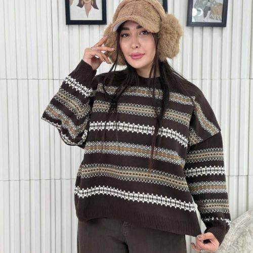 بافت باکسی کد 138622 - خرید بلوز تک زنانه عمده