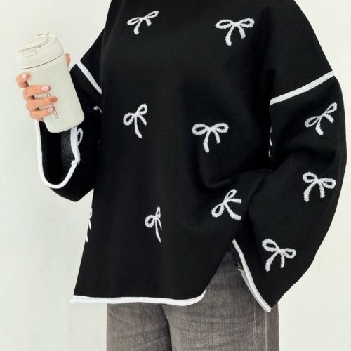 بافت باکسی پایپوین کد 138643 - خرید بلوز تک زنانه عمده