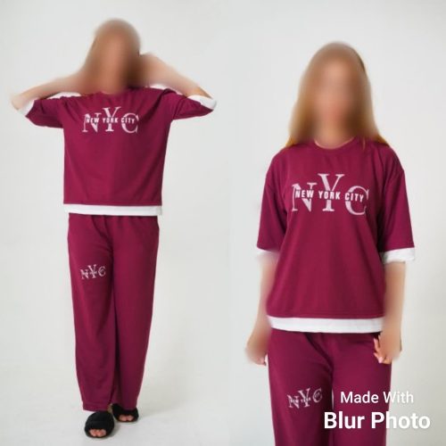 خرید عمده تیشرت شلوار NYC - ست تیشرت شلوار زنانه عمده