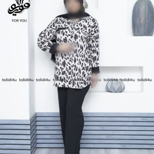 فروش عمده شومیز شلوار پلنگی کد 131709