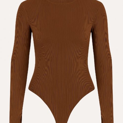 بادی یقه اسکی یقه سه سانت آستین فینگر دار کد 133977 - خرید بلوز تک زنانه عمده