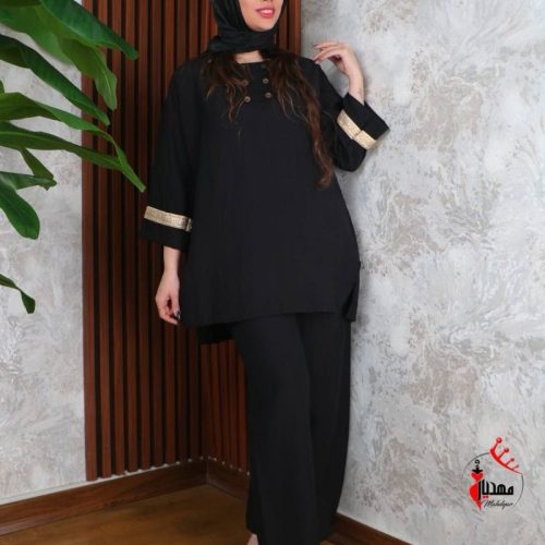 خرید عمده تونیک شلوار پشت بلند 6دکمه