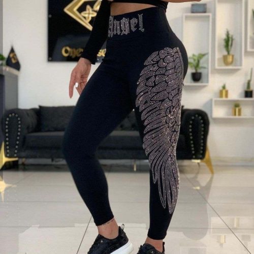 فروش عمده شلوار زنانه تیپ لاکرا نگینی آنجل - شلوار و ساپورت زنانه عمده