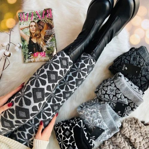 فروش عمده شلوار زنانه بافت طرح برجسته کد 131166