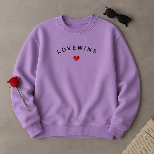 بلوز تک زنانه یقه گرد چاپ قلب کد 136811 - خرید ست بلوز شلوار زنانه عمده