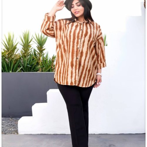 مانتوپری جلو دکمه کد 135536 - خرید مانتو زنانه عمده